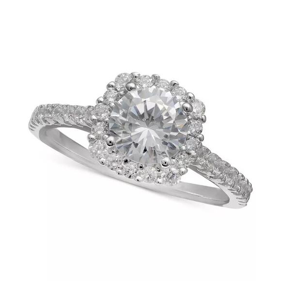 Bernini Jewelry - Giani Bernini Sterling Silver CZ Halo Ring Size 7 | NWT